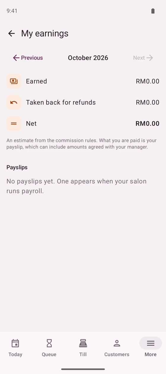 Pendapatan saya